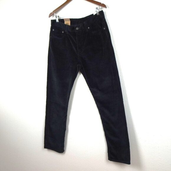 Levi's Corduroy Mom Jeans Women's Size 32x30 Black Cords High Rise - Picture 3 of 12